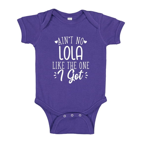 Ain't No Lola Like The One I Got Baby Bodysuit One Piece 12 mo Purple