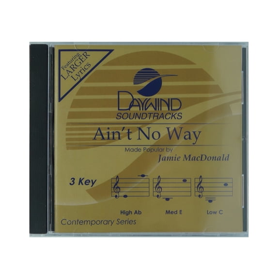 Ain't No Way Made Popular by Jamie MacDonald NEW CD Accompaniment