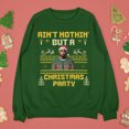 thumbnail image 1 of Ain't Nothin But A Christmas Party Pac Hip Hop Ugly Christmas Sweatshirt | 2 Rapper Funny | 3 Colors, 1 of 9