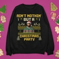 thumbnail image 1 of Ain't Nothin But A Christmas Party Pac Hip Hop Ugly Christmas Sweatshirt | 2 Rapper Funny | 3 Colors, 1 of 8
