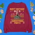 thumbnail image 1 of Ain't Nothin But A Christmas Party Pac Hip Hop Ugly Christmas Sweatshirt | 2 Rapper Funny | 3 Colors, 1 of 9
