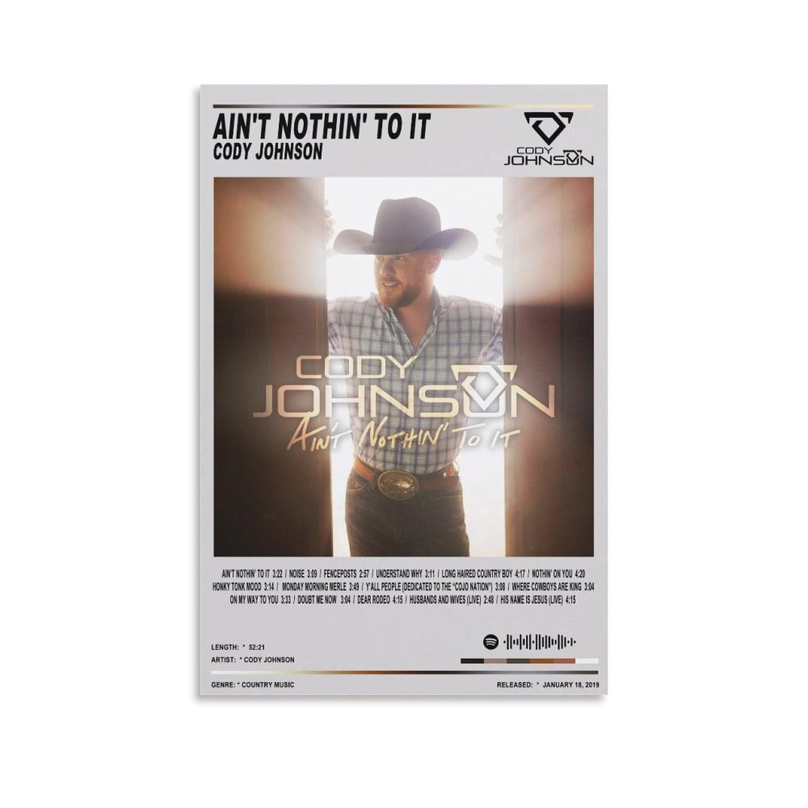 Ain T Nothin To It Lyrics Cody Johnson www.walmart.com