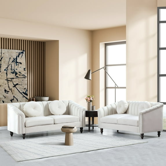 Ainehome 2PCS Living Room Set, Sectional Sofa Set, Sectional Sofa