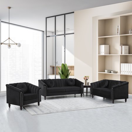 Ainehome 3 PCS Living Room Set, Sectional Sofa Set, Sectional Sofa