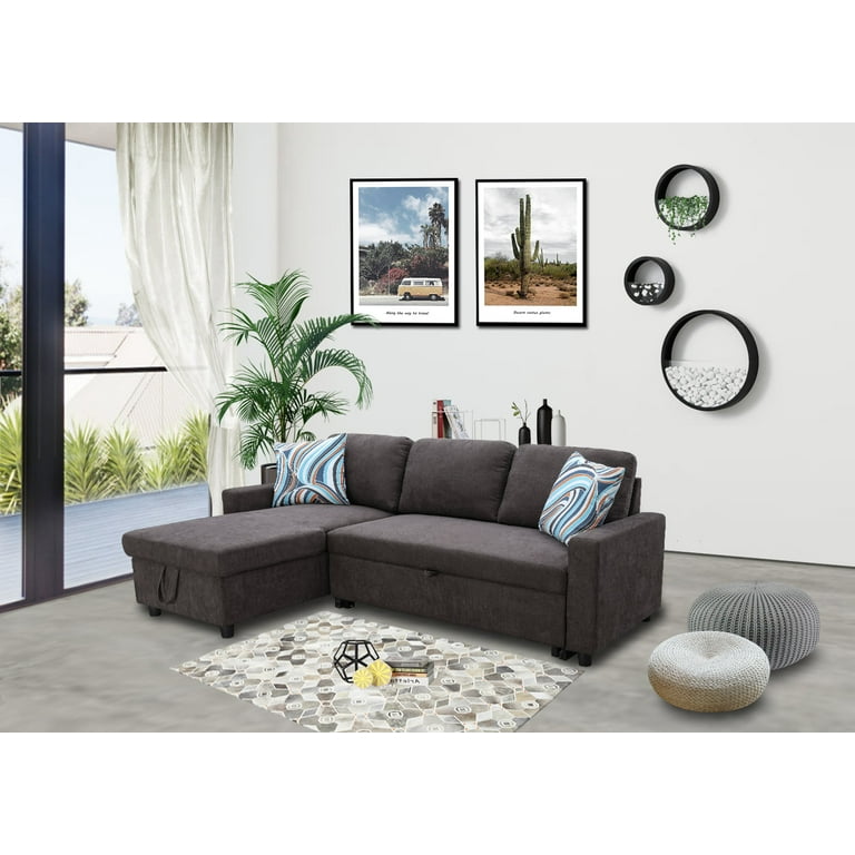 Reversible sleeper sectional with storage discount