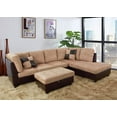 thumbnail image 1 of Ainehome Furniture 3 PCS Sectional Sofa Set, L-Shaped Sectional Couch 103" W for Living Room, with Storage Ottoman and Matching Pillows (Right Hand Facing, Beige), 1 of 3