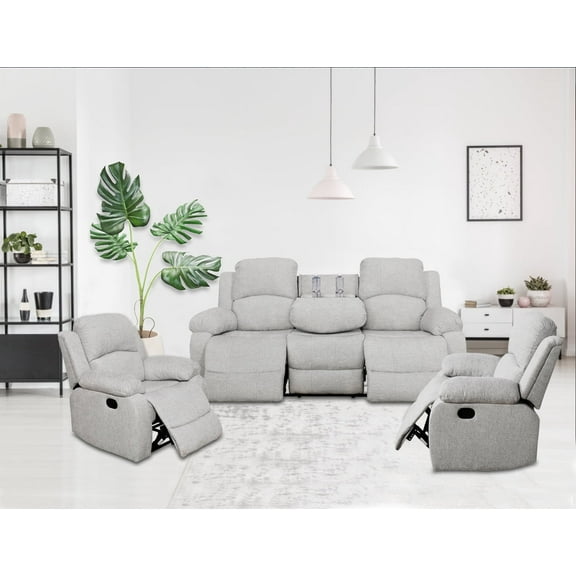 Ainehome Furniture Reclining Sofa Chair Set Living Room SET