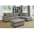 thumbnail image 1 of Ainehome L-Shaped Sectional Sofa Set, 3PC Linen Living Room Couches, Right Hand Facing (Grey), 1 of 2