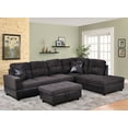 thumbnail image 1 of Ainehome Leather L shape Sectional Sofa with Pillows, Brown, 1 of 1