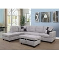 thumbnail image 1 of Ainehome Modern Sectional Sofa L-Shape Sectional Fabric Upholstered Couch with Chaise Ottoman Sectional Sleeper Sofa (Left Hand Facing, Light Grey), 1 of 8