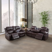 Ainehome 2 Pieces Faux Leather Reclining Configurable Living Room Set