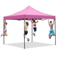 thumbnail image 1 of Ainfox 10' x 10'Heavy Duty Pop up Canopy Tent,Folding Instant Outdoor Gazebo,Sun Shade Tent,Pink, 1 of 8