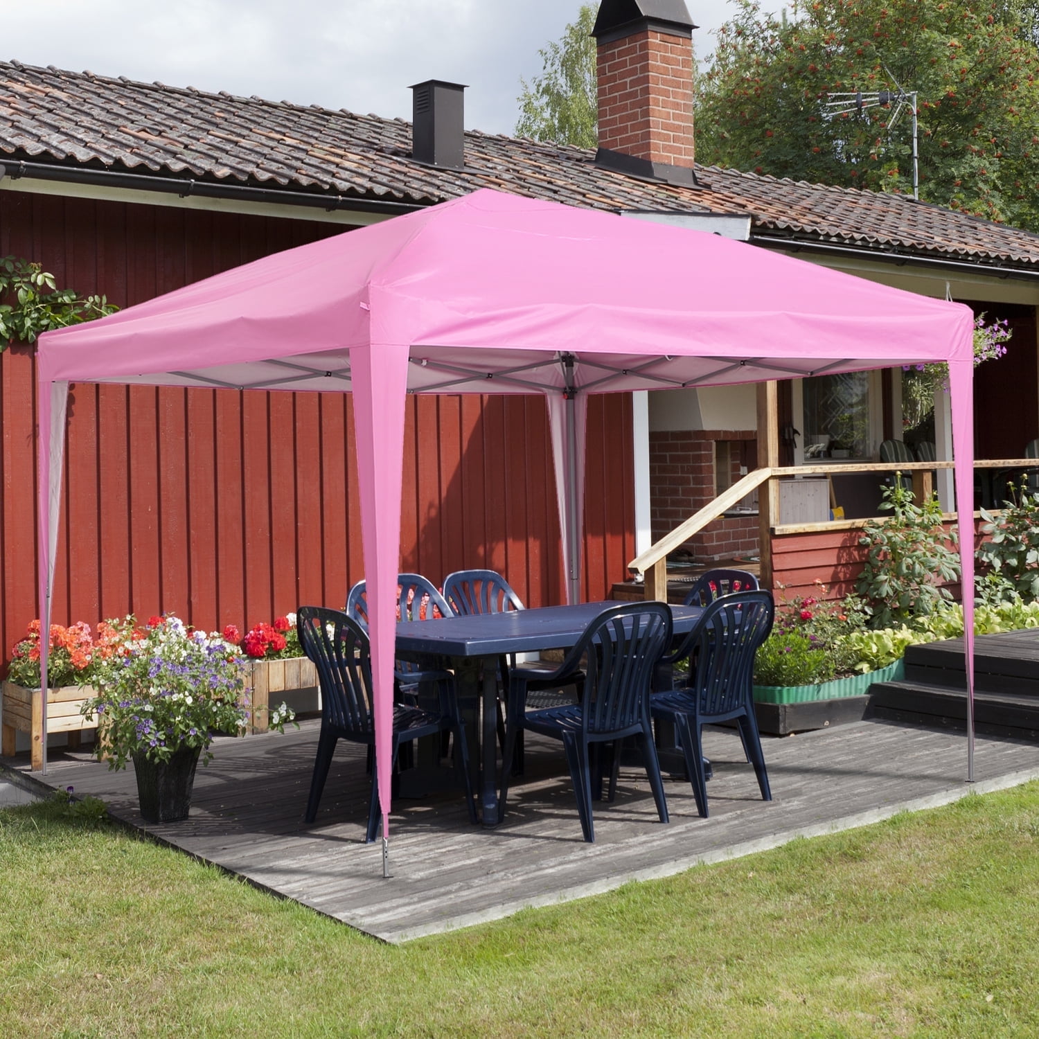 Ainfox 10x10ft Pop Up Canopy Tent, Outdoor, UV Protection, Waterproof, Instant Setup (White) - Walmart.com Ainfox 10x10ft Pop Up Canopy Tent, Outdoor, UV Protection, Waterproof, Instant Setup (White) - Walmart.com