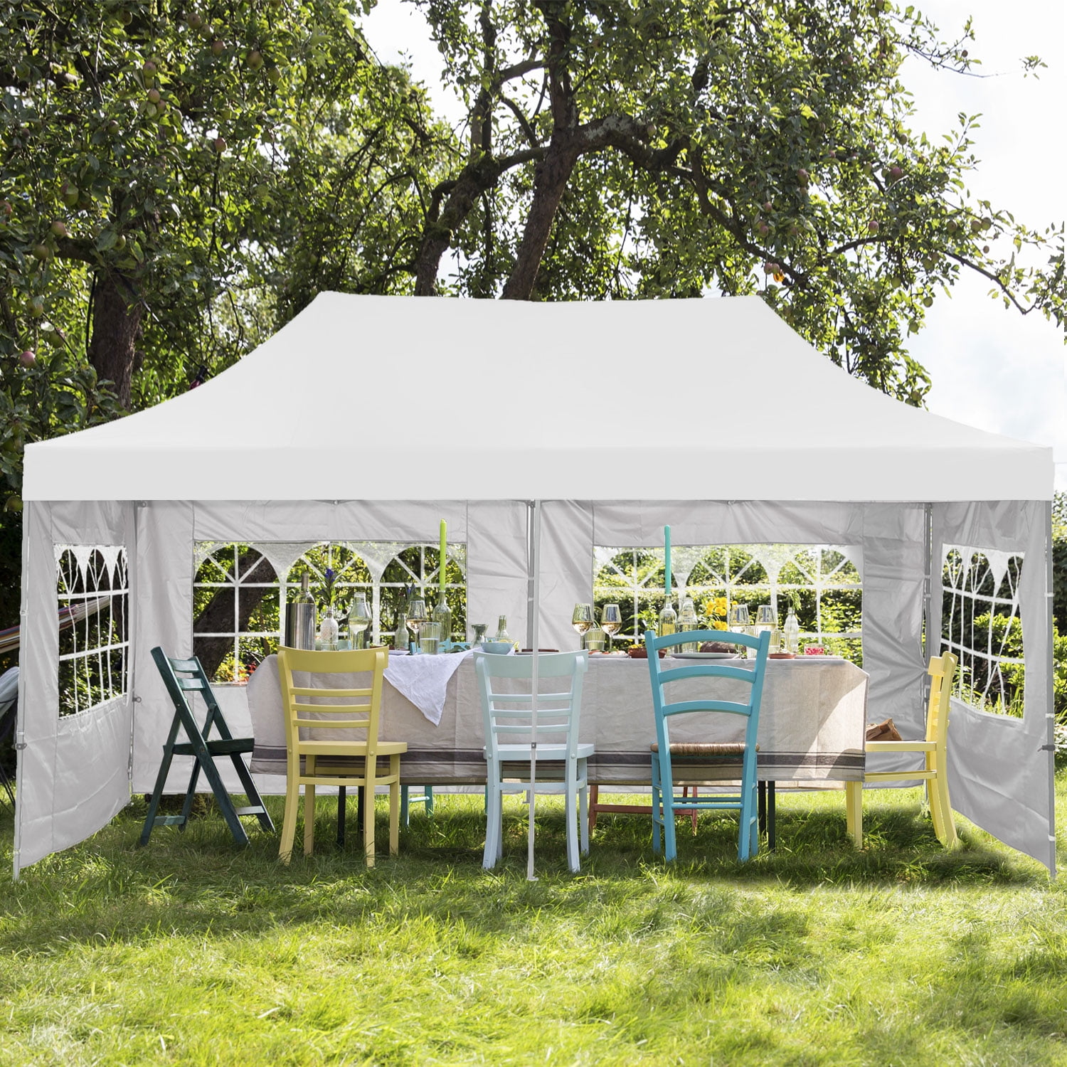 Ainfox 10' x 20' Waterproof Pop-up Canopy Tent - Ideal for Ainfox 10' x 20' Waterproof Pop-up Canopy Tent - Ideal for