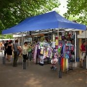 Ainfox 10x20 Heavy Duty Pop up Canopy Tent with Weighted Sandbags,Outdoor Shade Instant Folding Event Gazebo with Wheeled Bag,Blue