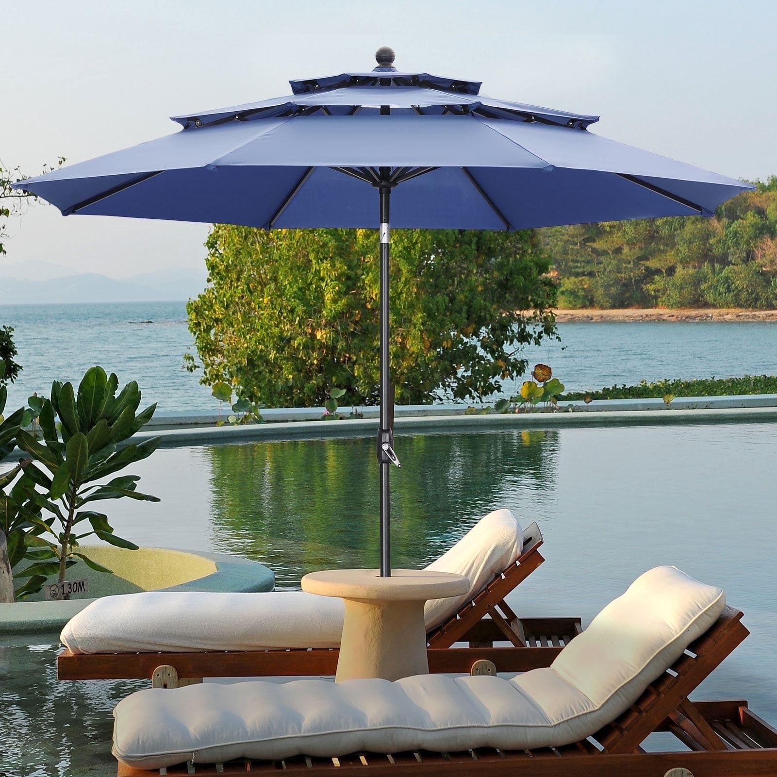 black fringe patio umbrella Jardin Patio Umbrella