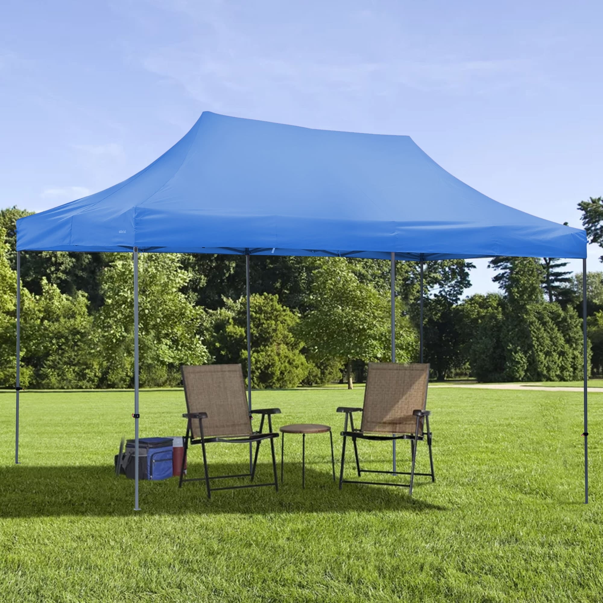 Ainfox Blue 10x20 ft Heavy Duty Pop Up Canopy Tent
