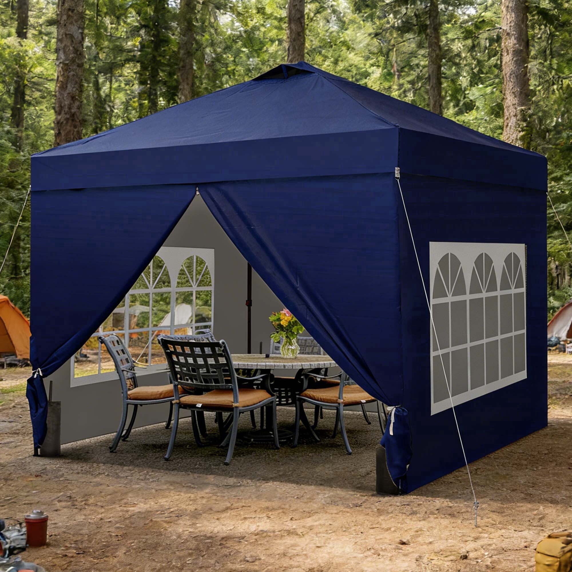 Ainfox 12x12 Ft One-Push Pop up Canopy Tents with Sidewalls,Instant