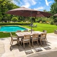 thumbnail image 1 of Ainfox  15Ft Patio Umbrella with Crank Without Base Brown, 1 of 5