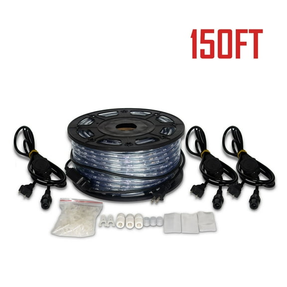 Ainfox 32.8 LED Strip Lights,SMD5050 LEDs Waterproof Rope Lights for Outdoor & Indoor （Blue）