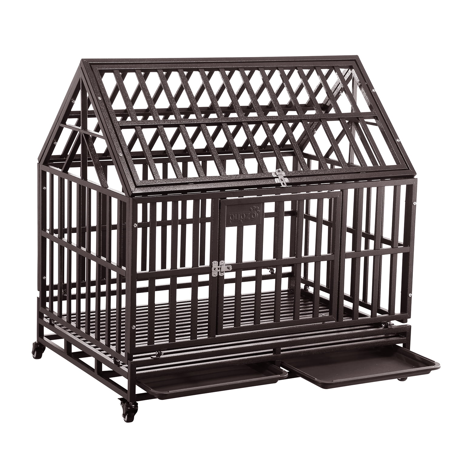 Ainfox 42 inch Heavy Duty Dog Crate, Indestructible Dog Crates for