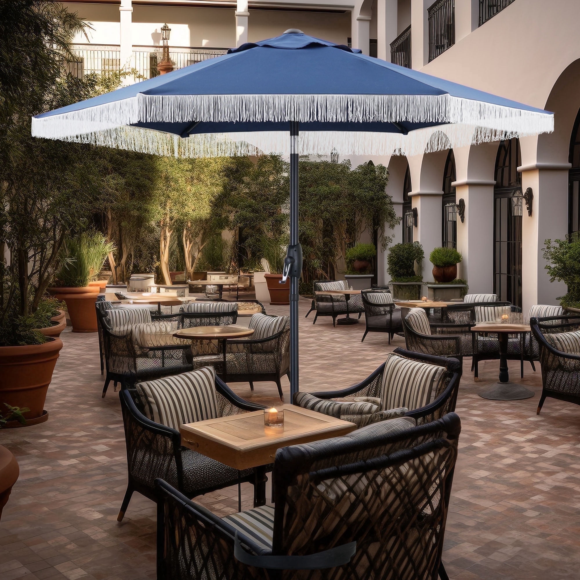 hobo patio umbrella PURPLE LEAF 15x9ft Double-Sided Rectangular Outdoor Market with Base, Light Grey or deck 10x10ft Patio Umbrella, Deluxe Square