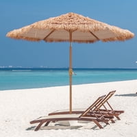 Ainfox 7.5ft Thatched Tiki Patio Umbrella