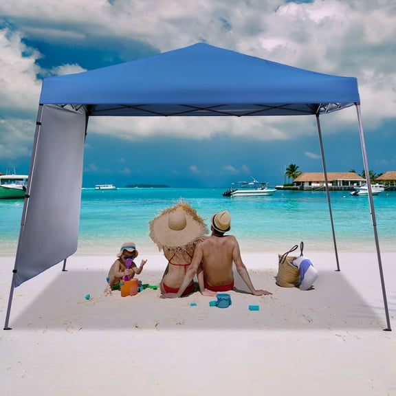 Ainfox 8 x 8 ft Pop-up Canopy Tent, Outdoor Gazebo for Beach, Sun Shade