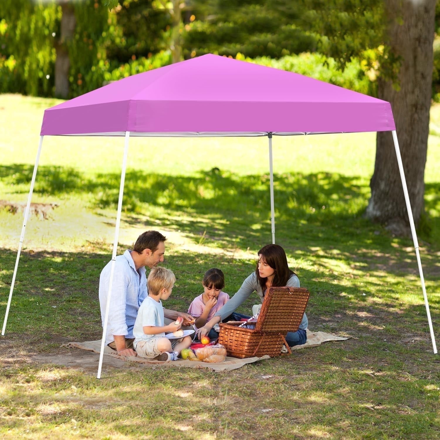 No.121★アバロン⑤★Premiumカラー★ピンクタイガー★popx Ainfox 8 x 8 ft Pop up Canopy Tent, Instant Slant Outdoor Gazebo