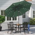 thumbnail image 1 of Ainfox 9ft Dark Green Patio Umbrella, UV Water-Resistant Fabric, 1 of 6