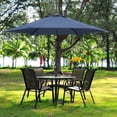 thumbnail image 1 of Ainfox 9ft Navy Blue Patio Umbrella with Push Button Tilt and Crank, Waterproof Outdoor Sunshade Canopy, 1 of 6