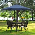 thumbnail image 1 of Ainfox 9ft Navy Blue Patio Umbrella with Push Button Tilt and Crank, Waterproof Outdoor Sunshade Canopy, 1 of 8