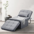 thumbnail image 1 of Ainfox Convertible Sofa Bed Sleeper Folding Ottoman Sofa Bed Couch Light Grey Type1, 1 of 5