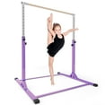 thumbnail image 1 of Ainfox Kip Bar Adjustable Height Fitness Gymnastics Training Bar Horizontal Kip Bar for Kids, Purple, 1 of 9