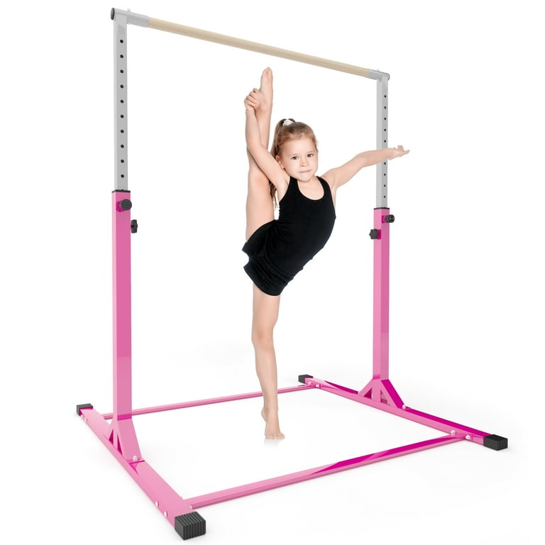 Ainfox Pink Gymnastics bar, Girls Gymnastic Training Equipment at Home,  Horizontal Bar Exercise, Birthdays Christmas Kids' Gift Ages 3-15 from  Parents