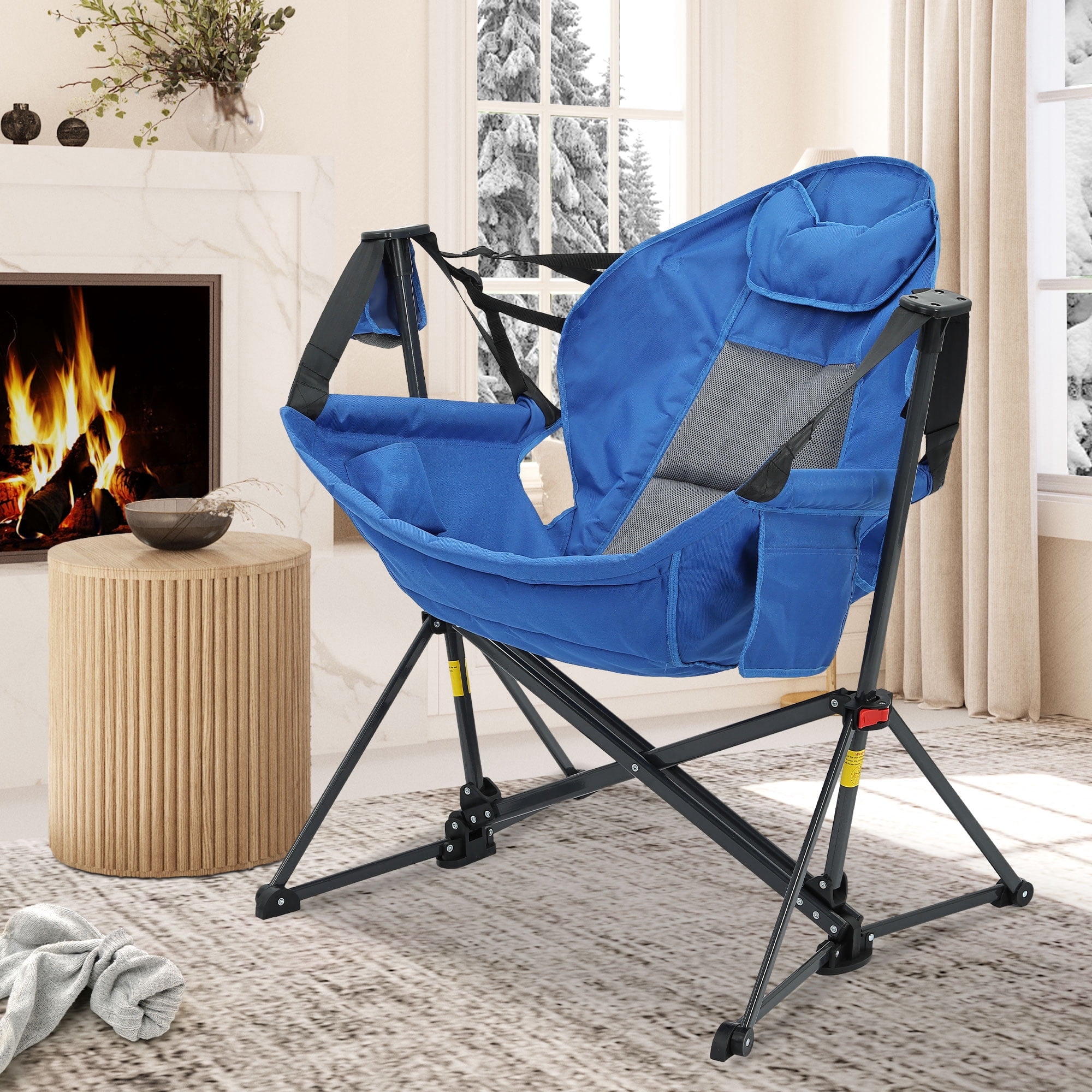 Ainfox Portable Hammock Camping Chairs with Pockets, Cup Holder