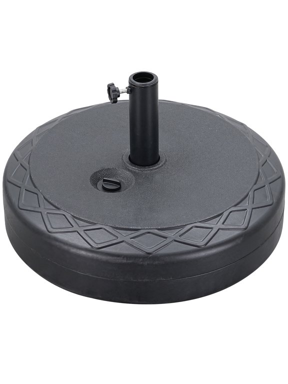 Heavy Duty Umbrella Base Weighted Water/Sand Filled for 7.5-13ft Patio Market Umbrella, Gray