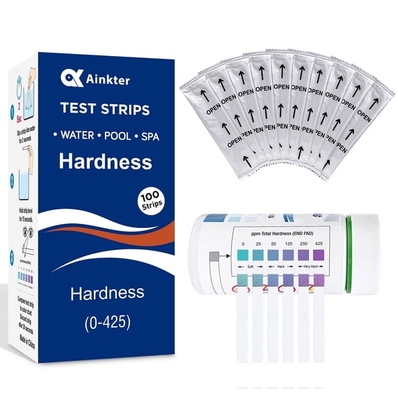 Ainkter Water Hardness Test Kits Total Hardness Pool Test Strips 50 Count