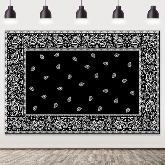 Aint Nothing But A Gangsta Party Decoration Chain Gangsta Turban Backdrop for Hip Hop Birthday Party