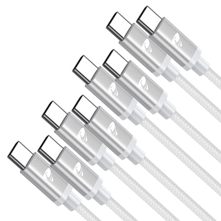 Aioneus USB C to USB C Cable 4-Pack [3/3/6/10FT] 100W Fast Charging Type C Charger Cord Braided Compatible with iPhone 16/15, iPad, MacBook, Samsung (White) price history and forecast - Aioneus Ai-28