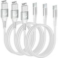 thumbnail image 1 of Aioneus USB C Cable 10ft 3Pack Type C Charger Cord 3A Fast Charging for Samsung Galaxy S25/S24/S23/S22/S21, iPhone 16/15 Phones, White, 1 of 8