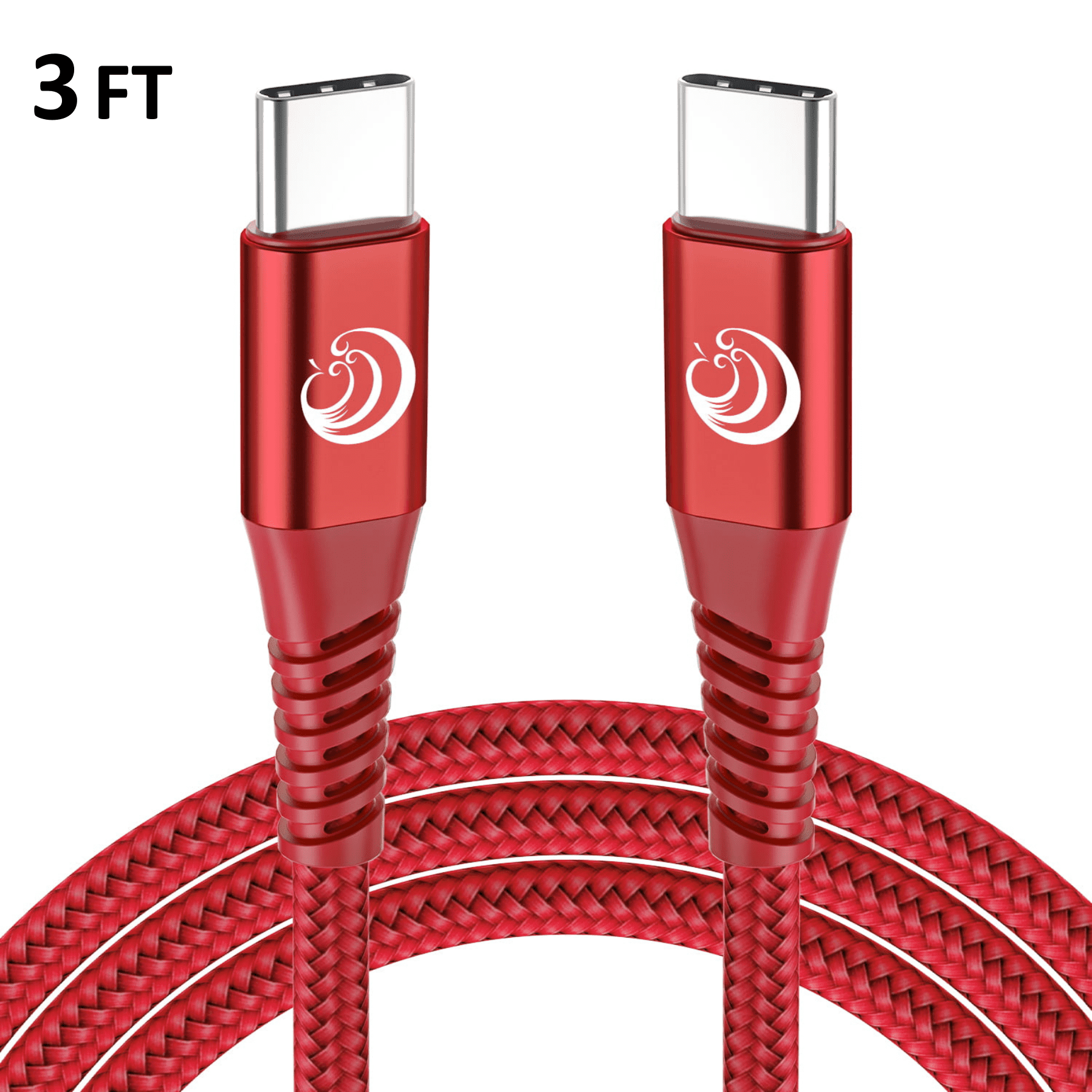 Aioneus USB C to USB C Cable 3FT, 3A Fast Charging Cable Type C Charger