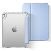 Aioneus for iPad Air 11 inch Case M2 2024, iPad Air 5th 4th Generation Case (2022/2020), iPad Cover 10.9 inch with Clear Transparent Back Shell, Pink