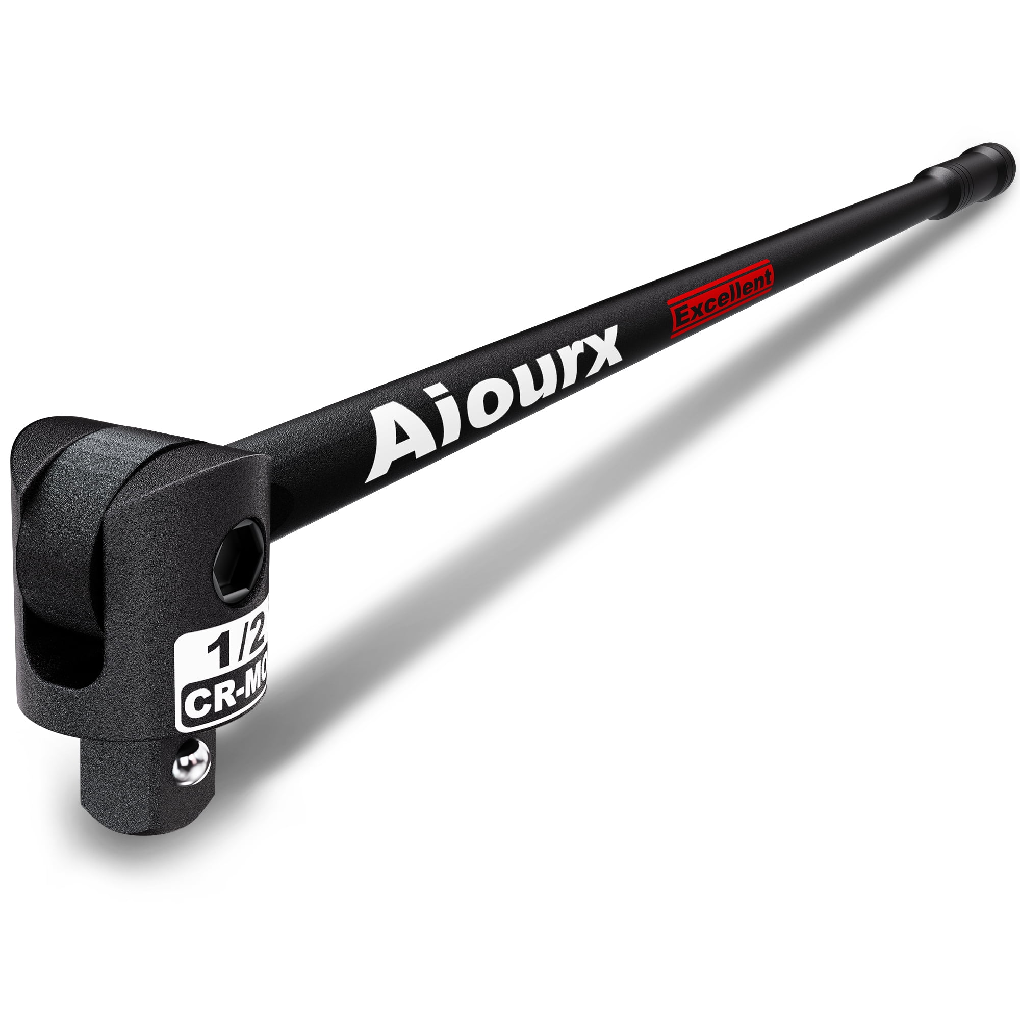 Aiourx 1/2 Inch Breaker Bar 17.5 in. Black