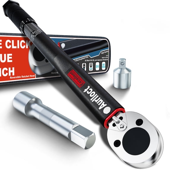 Aiourx 3/8 Inch Torque Wrench 8-104 ft.-lb 4 Pieces Black