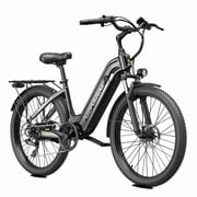 Aipas C1 Max 24" Electric Mountain Bike,500W Peak Motor, 48V 18Ah Removable Battery, 500LB Capacity, SGS UL 2849 Certification, Class 3