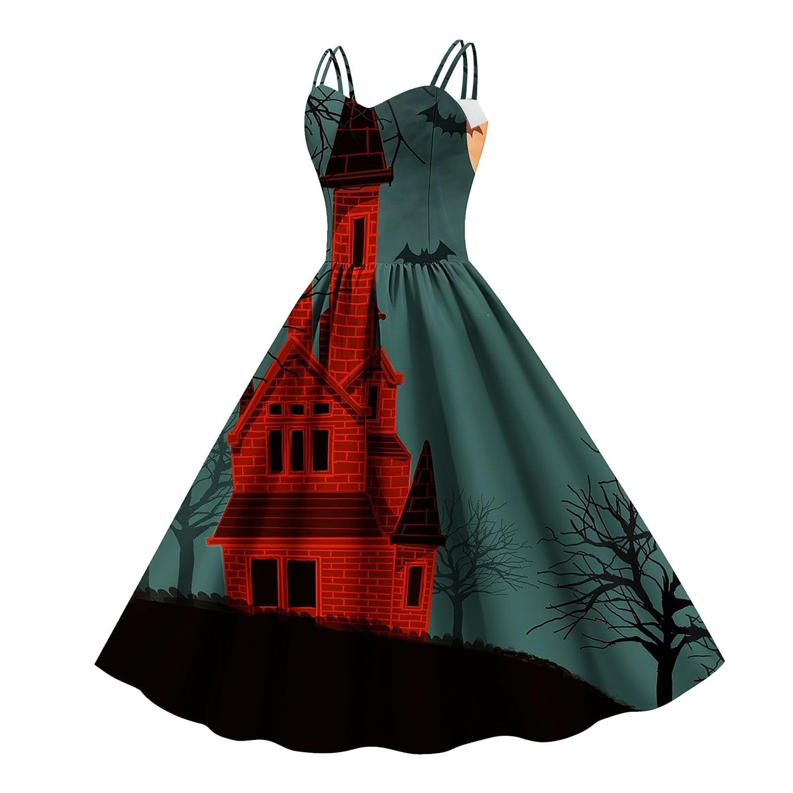 Aipengry Dress for Women with Pockets Pin Up Dress Halloween Dresses