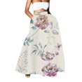 Aipengry Long Flowy Skirts for Women Boho Flowy Skirt Midi Floral Print