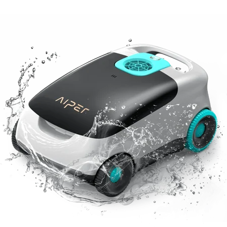 Aiper - Scuba L1 Cordless Robotic Pool Cleaner for Above-Ground Pools up to 1100sq.ft, Bumper Protection, Automatic Pool Vacuum - White