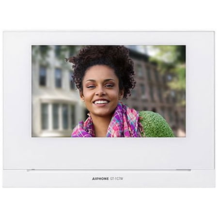 Aiphone GT-1C7W GT Series 7" LCD Video App-Compatible Tenant Station, Surface Wall Mount